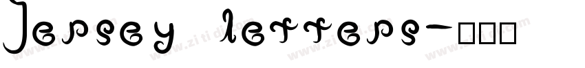Jersey letters字体转换